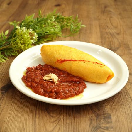 無水トマトカレーソース オムライス