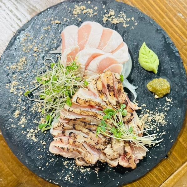 地鶏のあぶり刺し