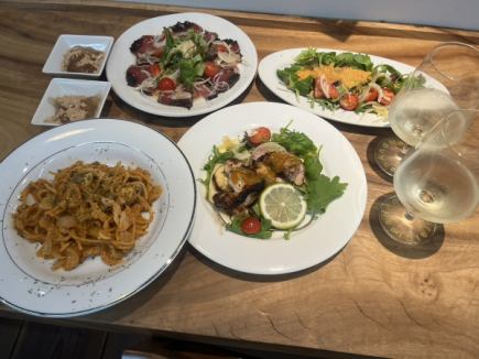 [Dinner] Natural Shimakara Course 3,300 yen (tax included)