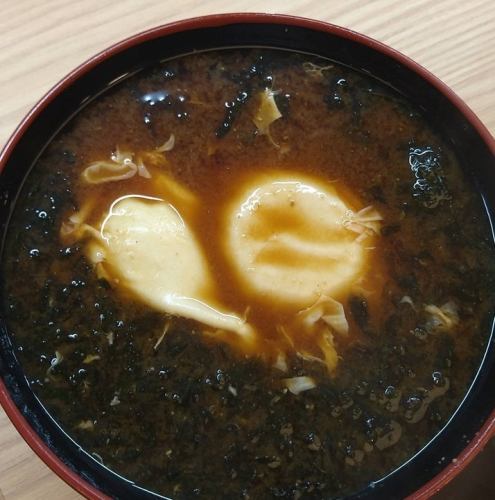 雞蛋紅味噌湯
