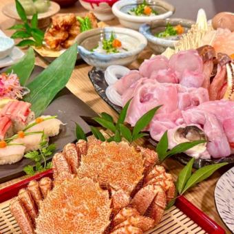 ふぐ・かに合戦コース