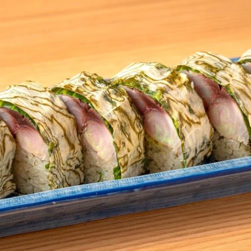 炙り〆サバめはり棒寿司