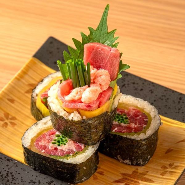 【遊び心も取り入れたメニューも、数多く取り揃えております♪】匠のトロたく巻き