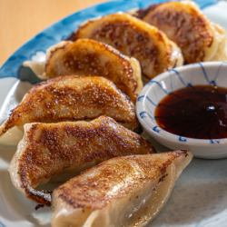 homemade grilled gyoza