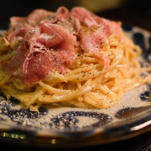 Pasta lunch at an izakaya