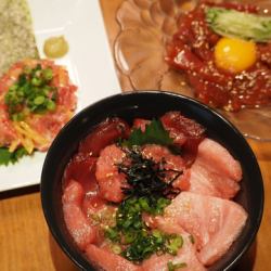 Bluefin tuna menu