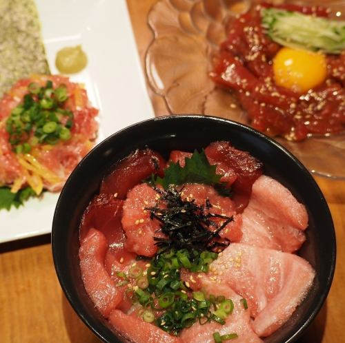 Bluefin tuna menu