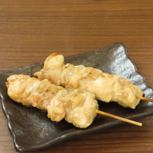 2 grilled chicken thigh skewers