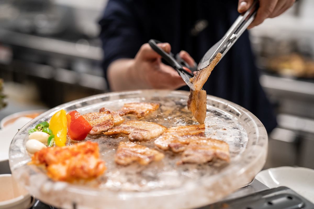 We also recommend samgyeopsas that are grilled with ``Kyoto'' that you can't taste anywhere else! Healthier and tastier pork belly from Okayama prefecture☆