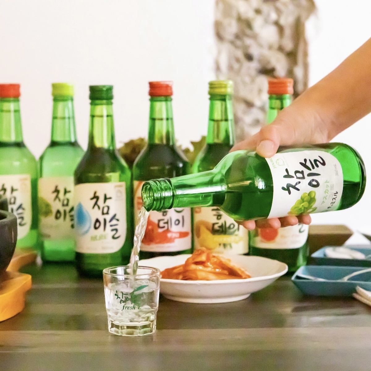 還提供生啤酒和受歡迎的chamisul！您可以選擇韓國雞尾酒和韓國果汁2小時無限暢飲2,000日元⇒1,650日元（含稅）