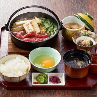 お昼限定　すき焼き御膳　お一人様3600円