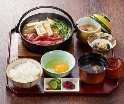 お昼限定　すき焼き御膳　お一人様3600円