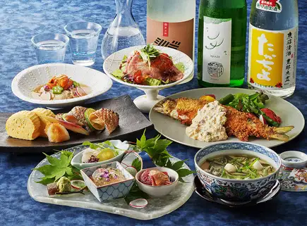 8月 和奏懐石 (6種類の日本酒付き) お一人様 12,000円