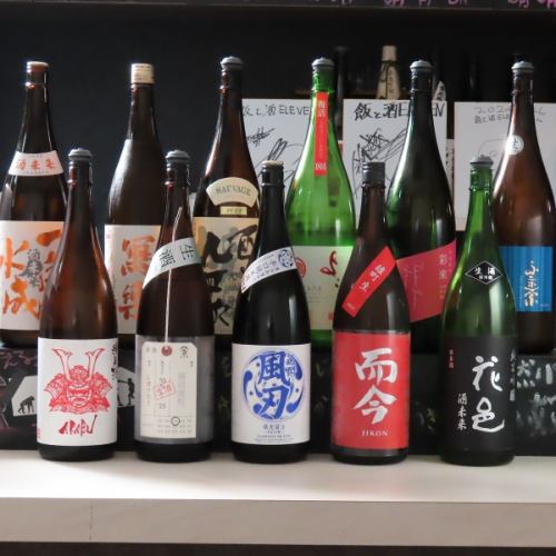 A wide selection of sake carefully selected by the owner! All-you-can-drink sake also available