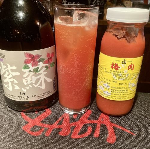 梅と紫蘇のカクテル