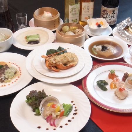 [11 dishes of peach blossom seasonal dinner course] Journey to the West course 8,800 yen (food only)
