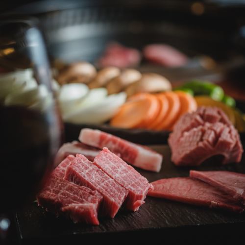 Japanese Black Beef x carefully selected wine.A wine list is also available.