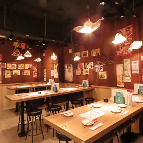 [Suitable for groups] Table seats can be used for various occasions such as drinking parties after work, girls' night out, birthdays, etc.♪ [For year-end parties, new year parties, welcome and farewell parties in Imaike♪]