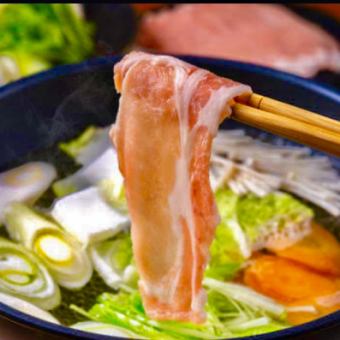 [A little luxury] Okinawa. Pork shabu-shabu and seasonal sashimi course with 120 minutes of all-you-can-drink, 6,000 yen including tax