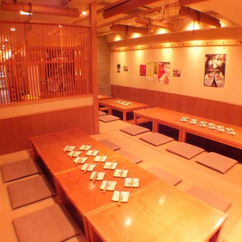 Spacious banquets at tatami seats ☆ Great for a wide range of occasions such as companies, alumni gatherings, social gatherings, etc.