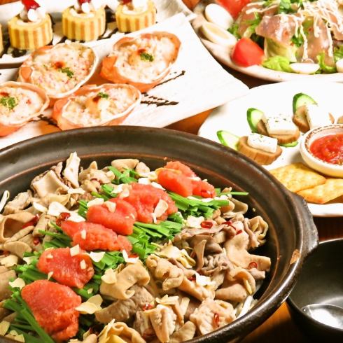 2時間飲み放題付コース3850円～＊ビールも飲み放題ＯＫ！