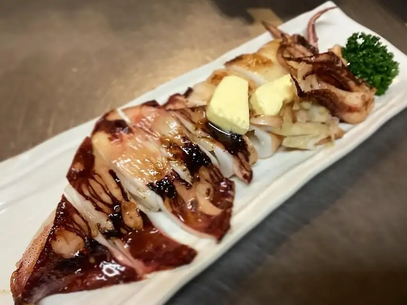 【特上・真烏賊バター姿焼き】