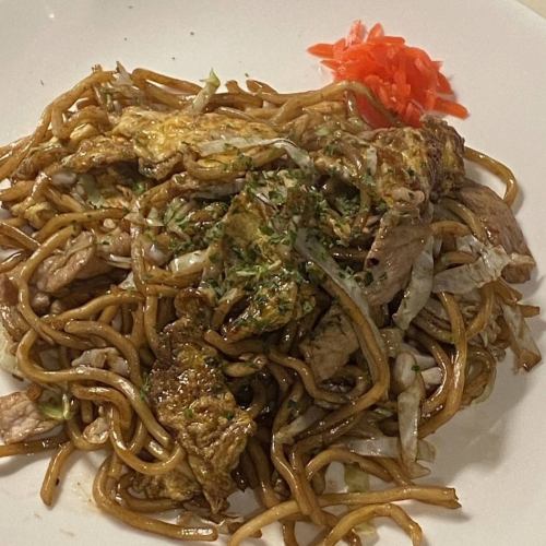 肉入り玉子焼きそば