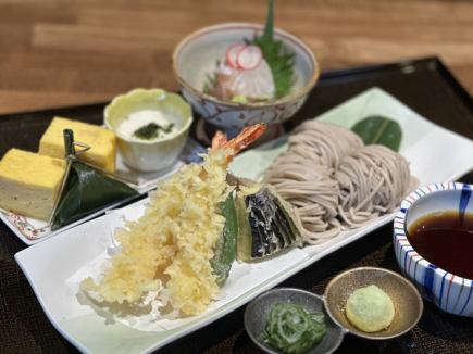 Chilled soba lunch