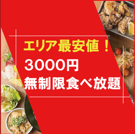 【限定!特別ランチ●】サラダ/餃子/海鮮/焼き鳥肉含む...◆エンドレス食べ放題4000→