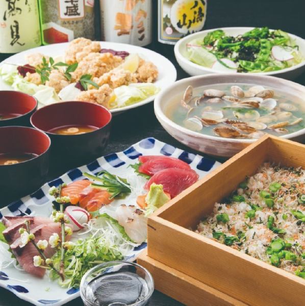 宴会にぴったりの飲み放題付きコース