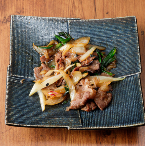 牛肉のスタミナ炒め