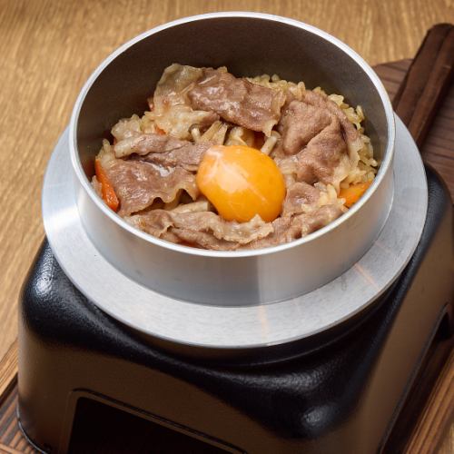 牛すき焼き風釜めし