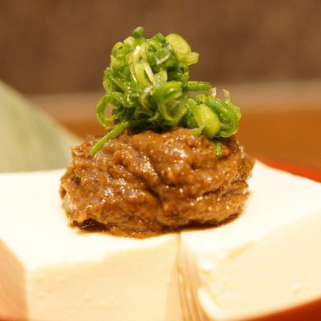 蕗味噌のせ豆腐