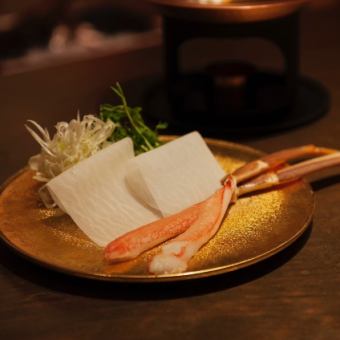 【贅沢!2h飲み放題 / 新潟名酒8種&生搾りサワー&角ハイ込み】かにづくしコース(全8品)