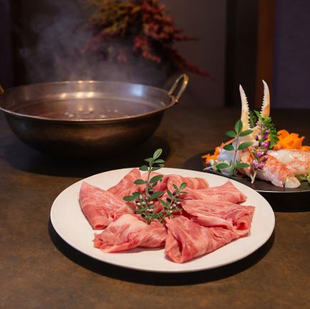 【2h飲み放題 / 新潟名酒8種込み】蟹料理・A5ランク牛しゃぶ！極上かにと村上牛コース(全9品)