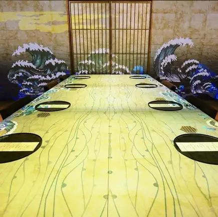 [10 dishes total / 2 hours all-you-can-drink] Limited to one group - Private room only! Projection Mapping Course
