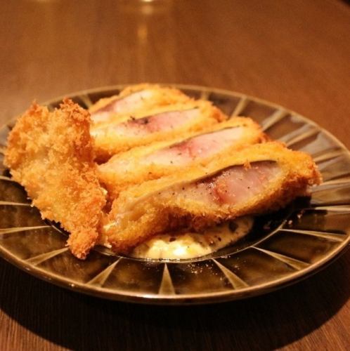 Fried horse mackerel in salt water