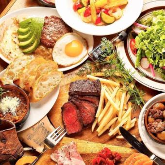 [If you like meat, don't hesitate to try this one!] All-you-can-drink included! Premium diner course dedicated to meat lovers: 6,900 yen (tax included)