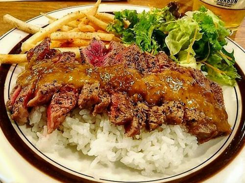 diner steak rice