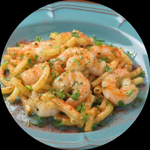 garlic macaroni shrimp