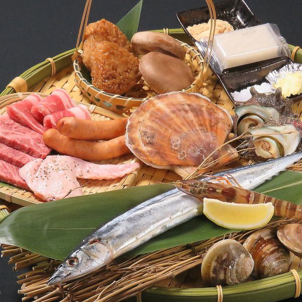 旬の海鮮のガンガン焼き