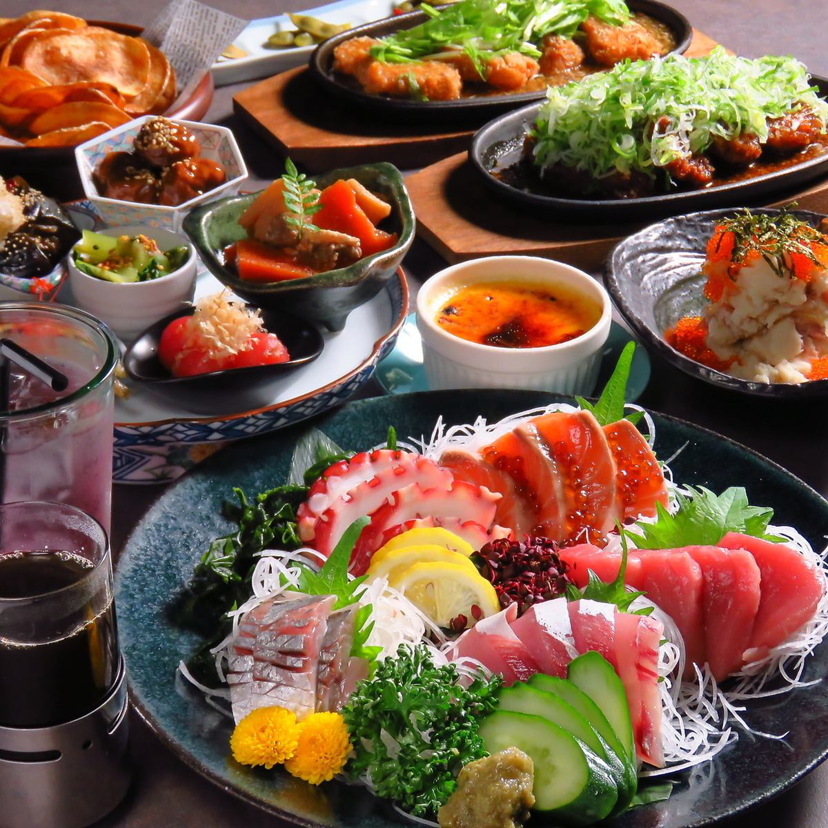こだわりの料理＆お酒が5000円で楽しめます！