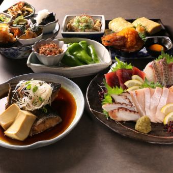 【忘年会、宴会也适用!附2小时无限畅饮】B. 特色海鲜套餐:10道海鲜料理 6,500日元⇒6,000日元