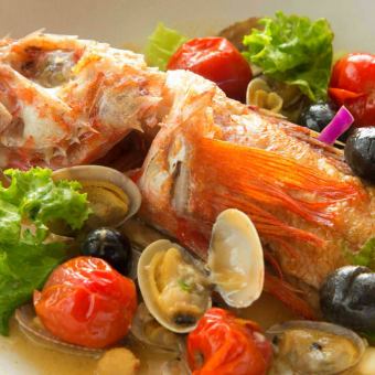 【Diner 송년회】 아쿠아 파차, 빠에야 즐거움 \ 6,000 코스 <전 6 품>