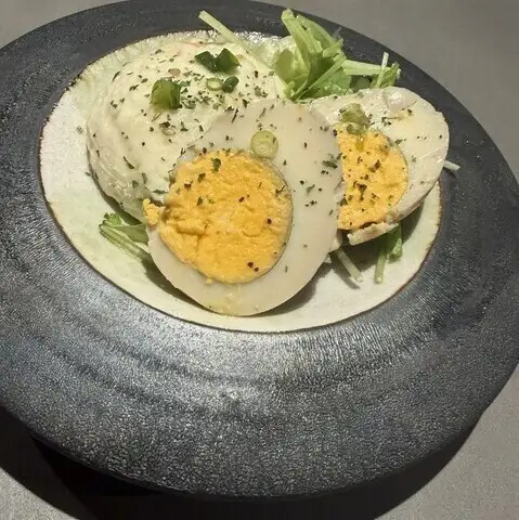 Boiled egg potato salad