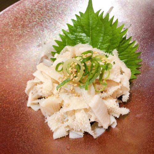 Japanese beef white omasum sashimi