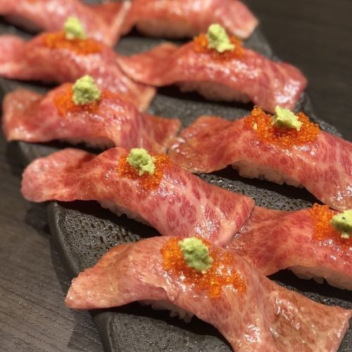 [Very Popular Menu] Meat Sushi with Carefully Selected Wagyu Beef