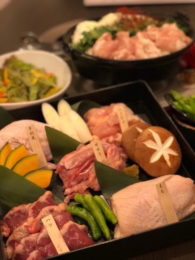 [For summer parties and gatherings!] 8 dishes including Oyama chicken hotpot ☆ 2 hours all-you-can-drink included! 5,000 yen (tax included)