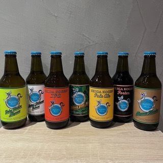 Seven types of Shiga Kogen beer from Nagano