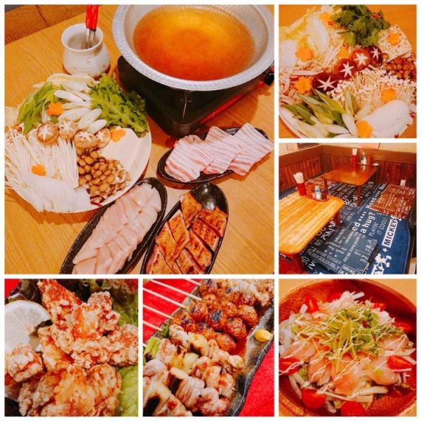 I saw Hot Pepper at the time of reservation ♪ Takumi chicken shabu-shabu gift! [Banquet course with all-you-can-drink]